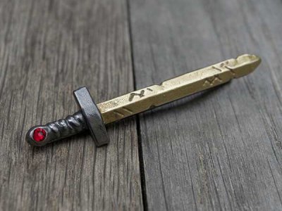 Tie Clip Adventure Sword