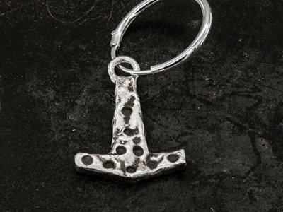 mjolnir hoop earrings