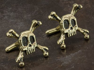 Skull and Bones cufflinks