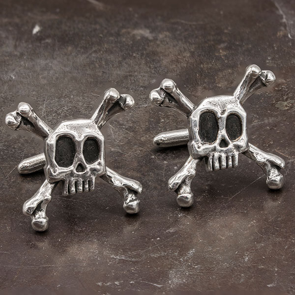 Skull and Bones cufflinks