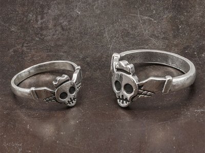 Claddagh Skull ring
