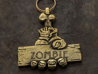 zombie pet id tag